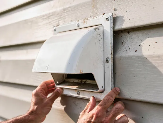 La Verne Dryer Vent Cleaning technician delivering thorough residential dryer vent cleaning service in La Verne